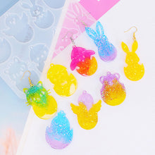 Load image into Gallery viewer, Easter Series Pendant Molds Silicone Mold for Resin DIY Easter Rabbit Egg Earrings Casting Mould Jewelry Art Crafts Making Tools
