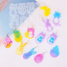 Load image into Gallery viewer, Easter Series Pendant Molds Silicone Mold for Resin DIY Easter Rabbit Egg Earrings Casting Mould Jewelry Art Crafts Making Tools
