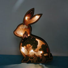 Load image into Gallery viewer, Easter Wood Crafts Ornaments Rabbit Creative Home Decoration Wooden Cute Butterfly Hen Bird Small Animal Ornaments Gift
