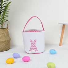 Load image into Gallery viewer, Cartoon Bunny Ears Basket Candy Bag Gifts For Kids Tote Cloth Bag Happy Easter Birthday Party Favor Bags Easter Day Decoration
