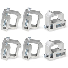 Load image into Gallery viewer, Truck Cap Topper Camper Shell Mounting Clamps Heavy Duty Fixing Clip G-shaped Clamp Aluminum Black for Camping Vehicle
