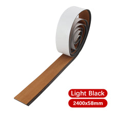 Load image into Gallery viewer, 58x2400x5mm Self-Adhesive EVA Foam Boat Marine Decking Sheet Flooring Faux Teak Striped Yacht Mat Decking Boat EVA Foam Floor Mat
