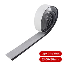 Load image into Gallery viewer, 58x2400x5mm Self-Adhesive EVA Foam Boat Marine Decking Sheet Flooring Faux Teak Striped Yacht Mat Decking Boat EVA Foam Floor Mat
