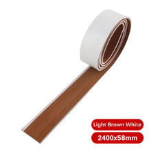 Load image into Gallery viewer, 58x2400x5mm Self-Adhesive EVA Foam Boat Marine Decking Sheet Flooring Faux Teak Striped Yacht Mat Decking Boat EVA Foam Floor Mat
