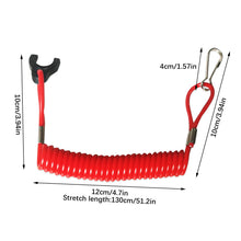 Load image into Gallery viewer, Universal Marine Boat Outboard Engine Motor Lanyard Kill Stop Switch For YAMAHA Jet Ski Key Rope Floating Wrist Lanyard
