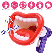 Load image into Gallery viewer, Big Mouth Megaphone Recording Toys Funny Voice Changing Horn Children Handheld Speaker Funny Sound Toy Gifts
