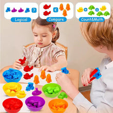 Load image into Gallery viewer, Kids Matching Game Learn Children's Classification Games Educational Toys Animal Cognition Rainbow Sort Fine Motor Training Montessori Sensory Puzzle Toy Gifts
