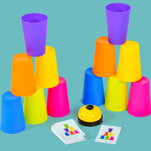 Load image into Gallery viewer, Stack Cup Speed Game Toys Montessori Educational Intellectual Enlightenment Toys With Card Color Cognition Logic Training Gifts Kids Children
