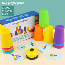 Load image into Gallery viewer, Stack Cup Speed Game Toys Montessori Educational Intellectual Enlightenment Toys With Card Color Cognition Logic Training Gifts Kids Children

