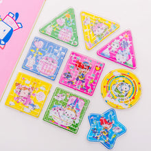 Load image into Gallery viewer, Random Color Puzzle Maze Toy Kindergarten Gift Early Education Puzzle Maze Toys Bead Labyrinth Plastic Beading Cartoon Animal Maze
