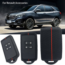 Load image into Gallery viewer, 4 Button Key Silicone Car Key Cases Cover Keychain Folding Remote Key Fob Protection For Renault Accessories

