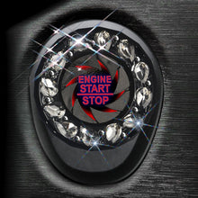 Load image into Gallery viewer, Rotatable Crystal Car Engine Start Stop Button Ignition Switch Cover Auto Protection Cap Accessory Decor Sticker
