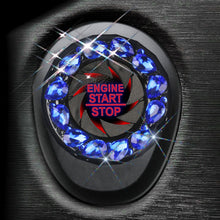 Load image into Gallery viewer, Rotatable Crystal Car Engine Start Stop Button Ignition Switch Cover Auto Protection Cap Accessory Decor Sticker
