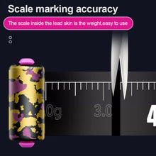 Load image into Gallery viewer, 10PCS Laser Camouflage Scale Lead Fishing Special Environmental Protection Thickened Finished Lead Drop High Purity Competitive Point Lead
