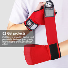 Load image into Gallery viewer, 1Pair Gel Boxing Half-Finger Gloves Lazy Quick Quick Hand Wrap Combat Free Boxing Bandages
