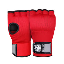 Load image into Gallery viewer, 1Pair Gel Boxing Half-Finger Gloves Lazy Quick Quick Hand Wrap Combat Free Boxing Bandages
