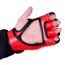 Load image into Gallery viewer, 1 Pair Professional Adult Boxing Half Finger Gloves Sanda Taekwondo Fitness Thicken Training Equipment
