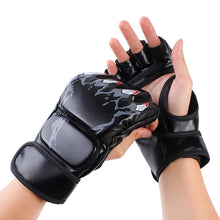 Load image into Gallery viewer, 1 Pair Professional Adult Boxing Half Finger Gloves Sanda Taekwondo Fitness Thicken Training Equipment
