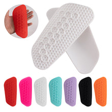 Load image into Gallery viewer, 1 Pair Professional Rubber Football Leg Pads Match With Socks Bandages Match Training Calf Sports Protective Gear For Adults
