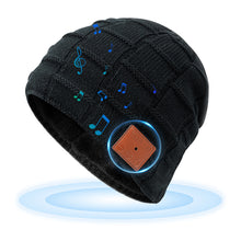 Load image into Gallery viewer, Winter Fleece Warm Bluetooth 5.0 Knitted Hat Talk And Listen To Music Removable Cleaning Wireless Bluetooth Music Hat
