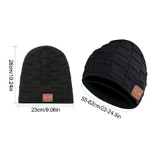 Load image into Gallery viewer, Winter Fleece Warm Bluetooth 5.0 Knitted Hat Talk And Listen To Music Removable Cleaning Wireless Bluetooth Music Hat
