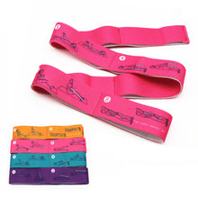 Load image into Gallery viewer, 1PC Yoga Digital Segmental Stretch Band Dance Fitness High Elastic Tension Resistance Band With Action Pattern
