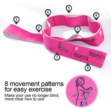 Load image into Gallery viewer, 1PC Yoga Digital Segmental Stretch Band Dance Fitness High Elastic Tension Resistance Band With Action Pattern
