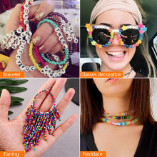 Load image into Gallery viewer, 7544pcs DIY Handmade Beaded Children's Toy Creative Loose Spacer Beads Crafts Making Bracelet Necklace Jewelry Kit Girl Toy Gift
