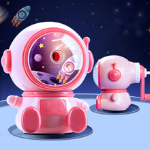 Load image into Gallery viewer, 3 Gear Adjustable Spaceman Pencil Sharpener Cute Cartoon Hand Crank Table Sharpeners Machine Stationery
