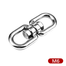 Load image into Gallery viewer, 304 Stainless Steel Marine Mooring 4mm 5mm 6mm 8mm Eye to Eye Swivel Ring Rotating Ring Marine Boat Accessories
