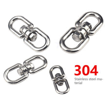 Load image into Gallery viewer, 304 Stainless Steel Marine Mooring 4mm 5mm 6mm 8mm Eye to Eye Swivel Ring Rotating Ring Marine Boat Accessories

