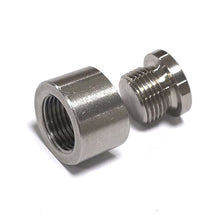 Load image into Gallery viewer, Stainless Steels Car Oxygen Sensor Bung Plug Nut Stepped Mounting Cap Kit Plug Nut Plug Wideband Nut Fitting Weld Bungs M18X1.5
