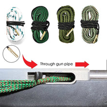 Load image into Gallery viewer, Hunting Gun Bore Cleaner .44 Cal .45 Cal,.40 Cal .41 Cal Rifle Cleaning Kit Tool Rifle Barrel Calibre Rope Cleaner Brush
