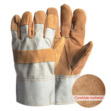 Load image into Gallery viewer, 1Pair Durable Canvas Welder Gloves Anti-Heat Work Safety Gloves for Car Repair Driving For Welding Metal Hand Tools

