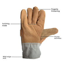 Load image into Gallery viewer, 1Pair Durable Canvas Welder Gloves Anti-Heat Work Safety Gloves for Car Repair Driving For Welding Metal Hand Tools
