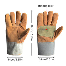 Load image into Gallery viewer, 1Pair Durable Canvas Welder Gloves Anti-Heat Work Safety Gloves for Car Repair Driving For Welding Metal Hand Tools
