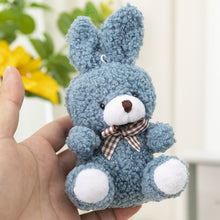 Load image into Gallery viewer, Cute Rabbit Plush Toys Bunny Stuffed Toys Bag Pendant Kids Girls Toy Birthday Gifts Mini Animal Plush Doll Keychain Key Ring
