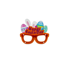 Load image into Gallery viewer, Easter Bunny Egg Glasses Frame PVC Easter Photo Booth Props Gifts Happy Easter Party Decoration for Kids Favor Gift Supplies
