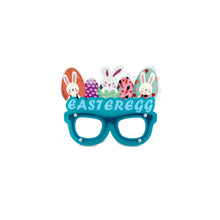 Load image into Gallery viewer, Easter Bunny Egg Glasses Frame PVC Easter Photo Booth Props Gifts Happy Easter Party Decoration for Kids Favor Gift Supplies
