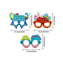 Load image into Gallery viewer, Easter Bunny Egg Glasses Frame PVC Easter Photo Booth Props Gifts Happy Easter Party Decoration for Kids Favor Gift Supplies
