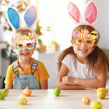 Load image into Gallery viewer, Easter Bunny Egg Glasses Frame Plastic Easter Photo Booth Props Gifts Happy Easter Party Decoration for Kids Favor Gift Supplies
