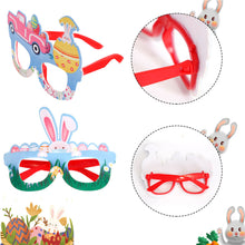 Load image into Gallery viewer, Easter Bunny Egg Glasses Frame Plastic Easter Photo Booth Props Gifts Happy Easter Party Decoration for Kids Favor Gift Supplies
