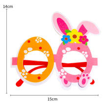 Load image into Gallery viewer, Easter Bunny Egg Glasses Frame Plastic Easter Photo Booth Props Gifts Happy Easter Party Decoration for Kids Favor Gift Supplies
