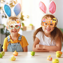 Load image into Gallery viewer, Easter Bunny Egg Glasses Frame Plastic Easter Photo Booth Props Gifts Happy Easter Party Decoration for Kids Favor Gift Supplies
