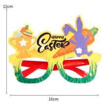 Load image into Gallery viewer, Easter Bunny Egg Glasses Frame Plastic Easter Photo Booth Props Gifts Happy Easter Party Decoration for Kids Favor Gift Supplies
