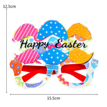 Load image into Gallery viewer, Easter Bunny Egg Glasses Frame Plastic Easter Photo Booth Props Gifts Happy Easter Party Decoration for Kids Favor Gift Supplies
