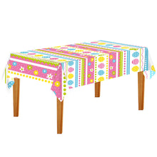 Load image into Gallery viewer, Easter Bunny Tablecloth Decorations 2024 Rabbit Egg Rabbit Printed Tableclot Rectangle Table Cover Happy Easter Party Decoration

