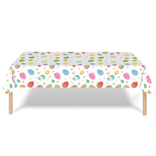 Load image into Gallery viewer, Easter Bunny Tablecloth Decorations 2024 Rabbit Egg Rabbit Printed Tableclot Rectangle Table Cover Happy Easter Party Decoration
