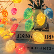 Load image into Gallery viewer, Easter Eggs Rabbits Chick Light Decoration Batteries Copper Wire LED String Lights Home Outdoor Easter Party Decorations
