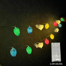 Load image into Gallery viewer, Easter Eggs Rabbits Chick Light Decoration Batteries Copper Wire LED String Lights Home Outdoor Easter Party Decorations
